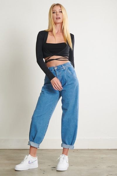 Down The Block Slouch Mom Jeans