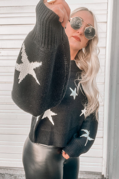 Counting Stars Cropped Sweater