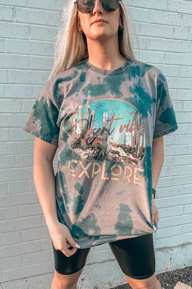 Desert Vibes Tie Dye Tee – Denim & Street