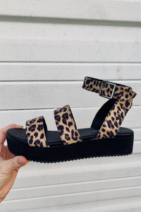Stay Cool Leopard Sandals
