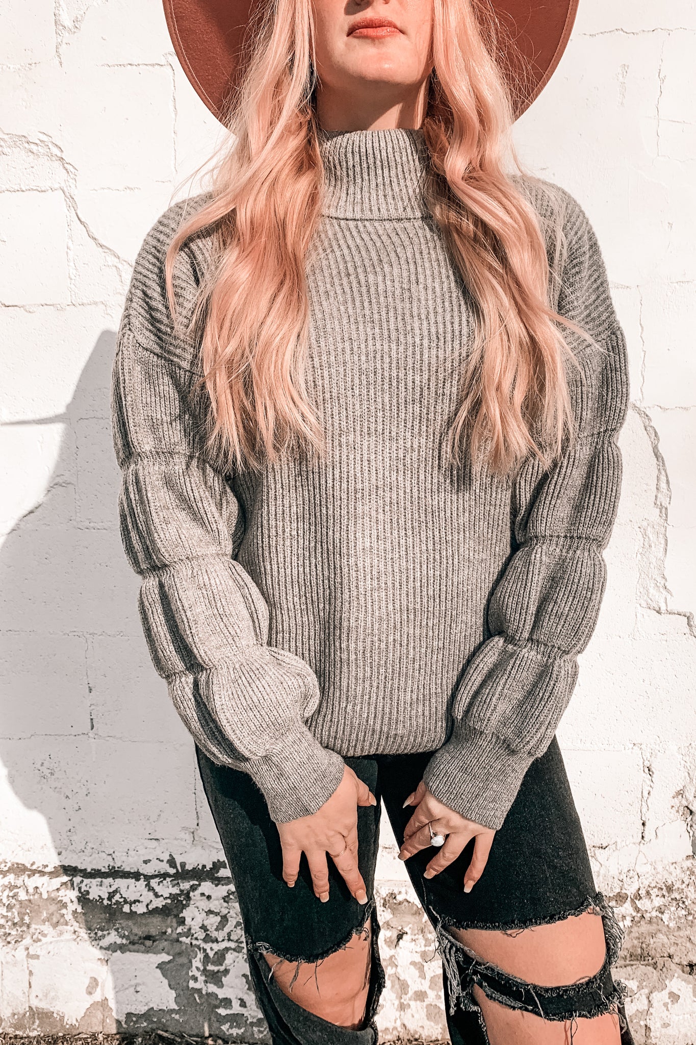 Tribeca Bubble Sleeve Sweater
