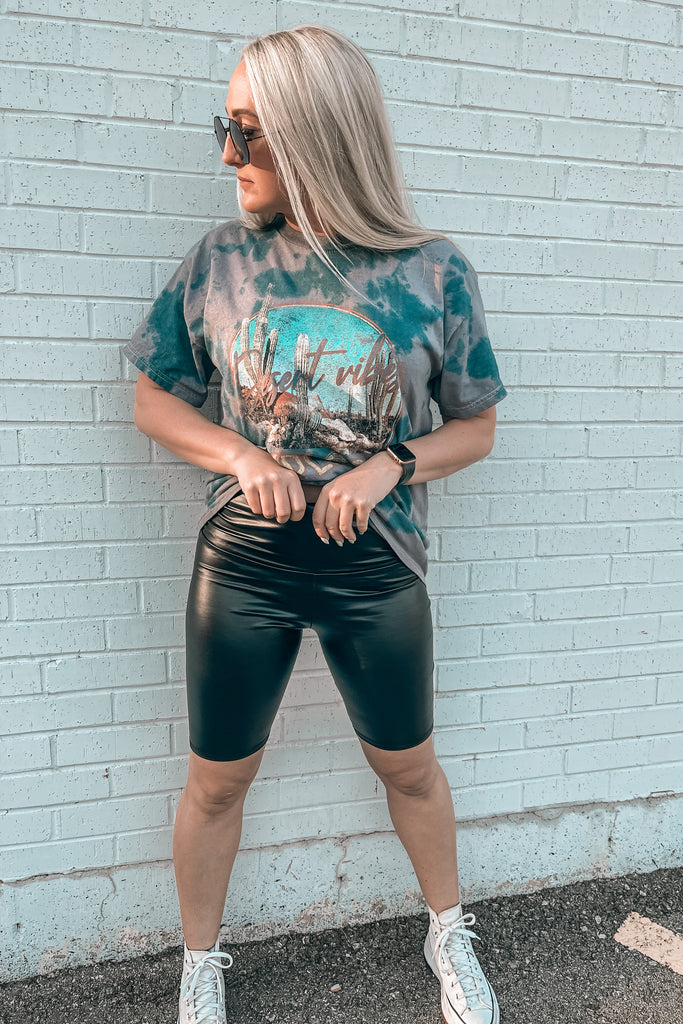 Must Have Vegan Leather Biker Shorts – Denim & Street