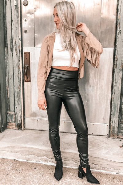 Genie Vegan Leather Leggings