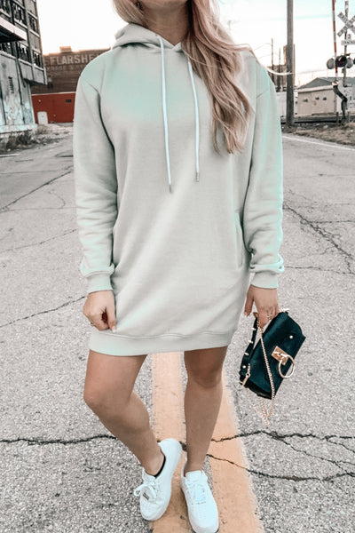 Mint To Be Hoodie Dress