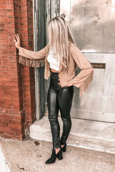 Genie Vegan Leather Leggings