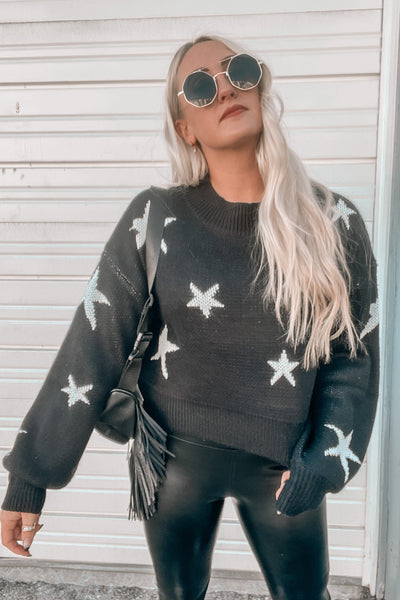 Counting Stars Cropped Sweater