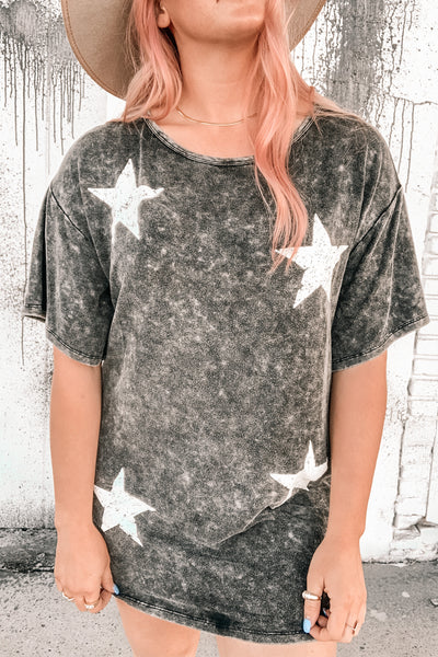 Stargazer Mineral Wash T-Shirt Dress